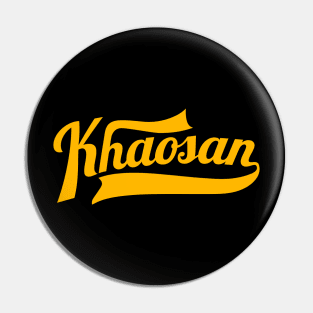 Khaosan Road Bangkok - Backpacker's Paradise | Vintage Lettering Logo Pin