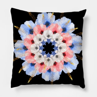 4th July party mandala Pillow