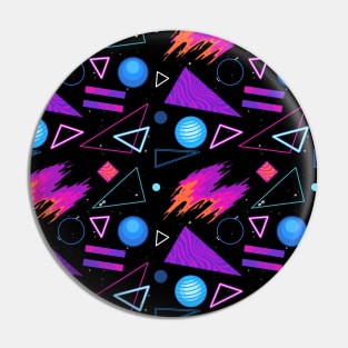 Geometrical Space Pattern Cosmic Pop Art Universe Pin