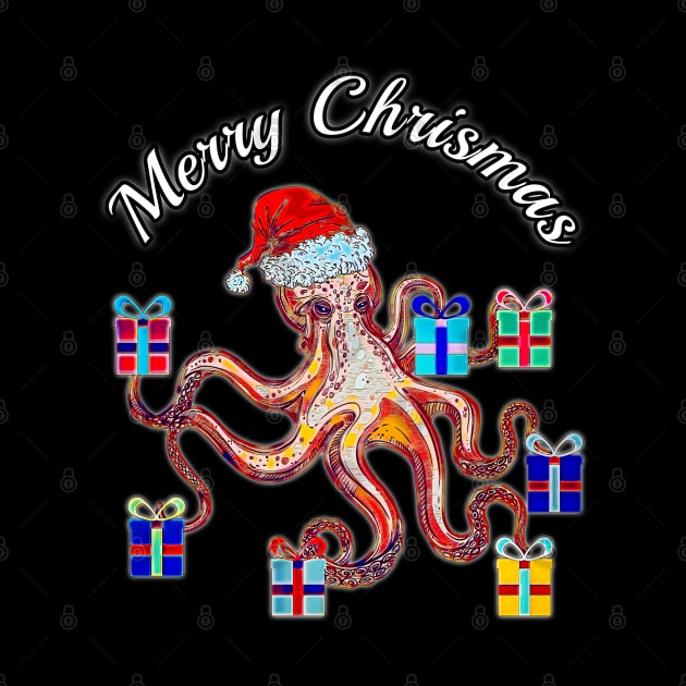 Merry Chrismas Octopus by UMF - Fwo Faces Frog