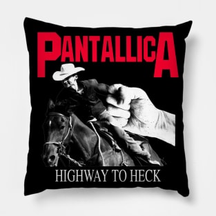 Poser Band Pantallica Highway To Heck Mega Poser Parody Pillow