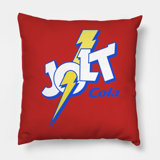 Jolt Cola! Pillow by RetroZest