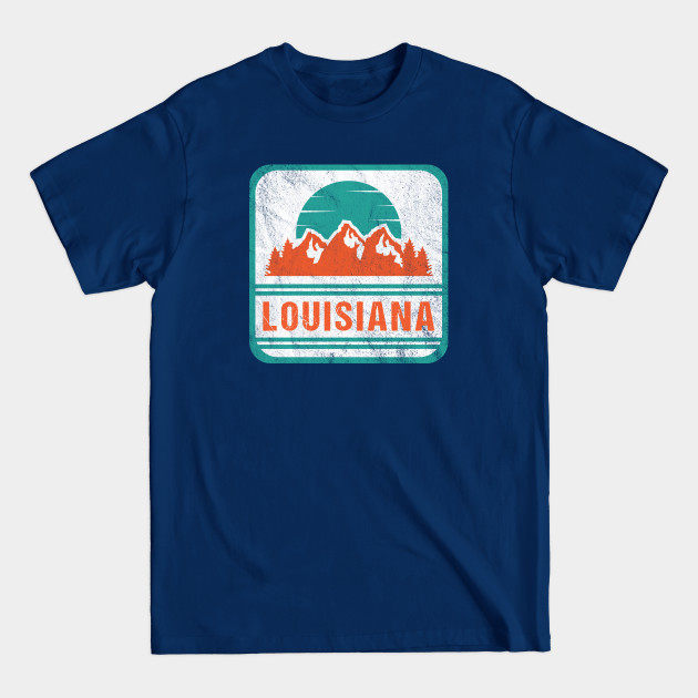 Discover Retro Vintage Louisiana USA Mountain Gift for Men - Louisiana - T-Shirt