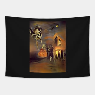 SURREAL HALLOWEEN IN THE DESERT Tapestry