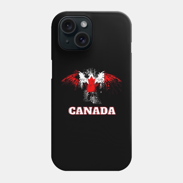 Feathers of the True North: A Majestic Tribute to Canada Phone Case by twitaadesign