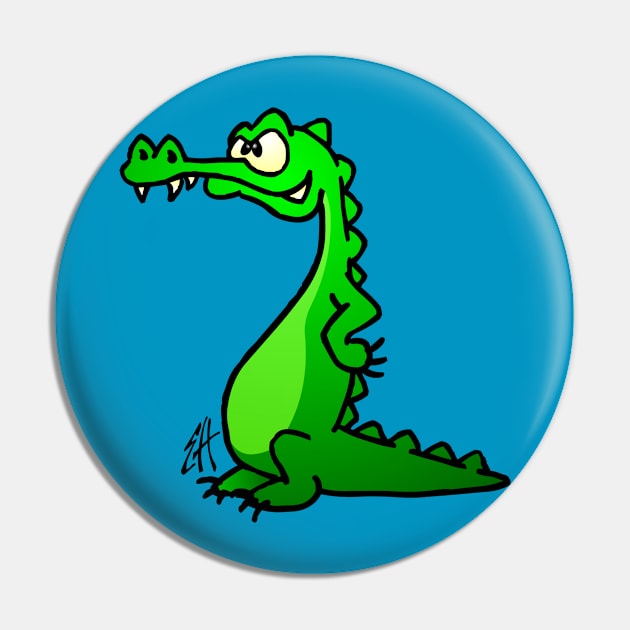 Crocodile Pin by Cardvibes