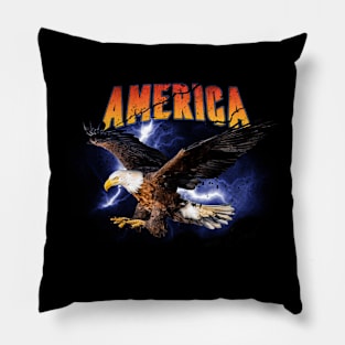 American USA Eagle Patriotic Pillow