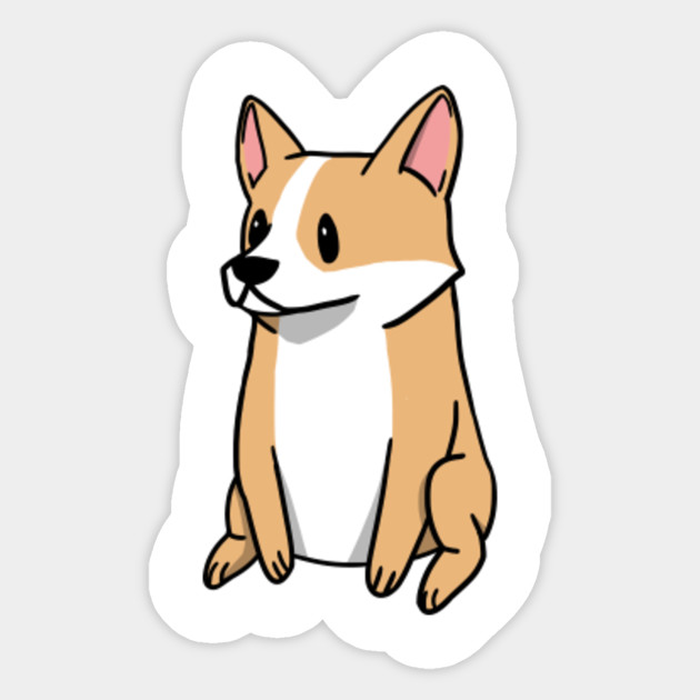Corgi Cute Cartoon Corgi Sticker Teepublic