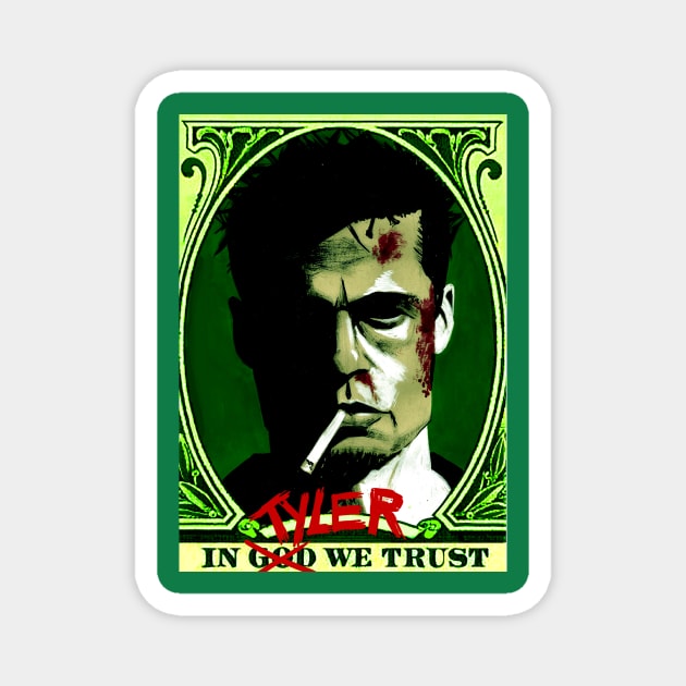 Fight Club "In Tyler We Trust" Magnet by Mikekimart