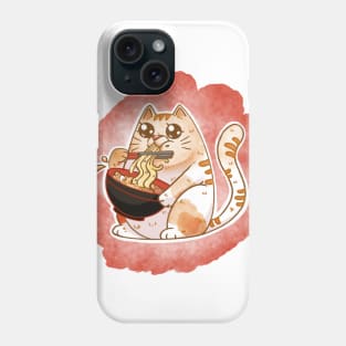 Cat ramen Phone Case