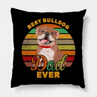 Best Bulldog Dad Ever Pillow