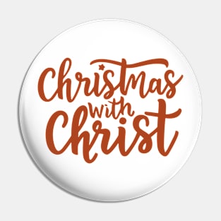 Christmas with Christ Pin