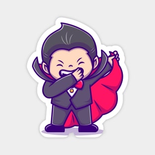 Cute Dracula Dabbing Magnet