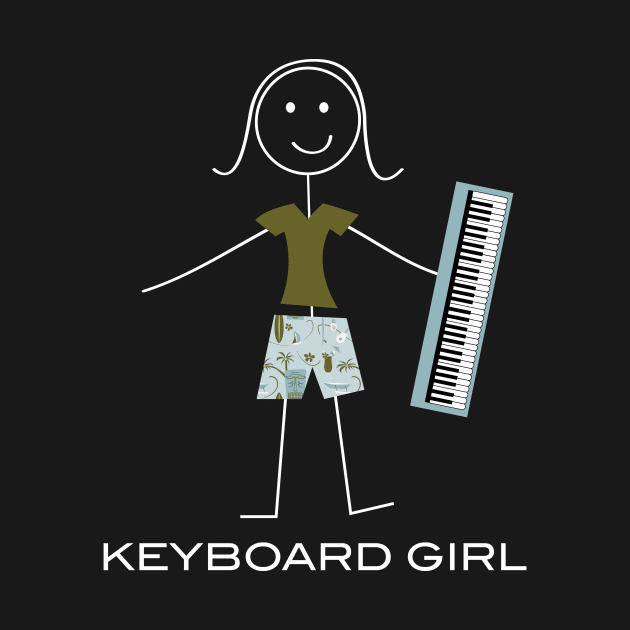 Funny Womens Keyboard Girl by whyitsme