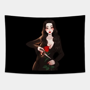 Morticia Rose Tapestry