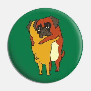 Boxer Hugs Pin