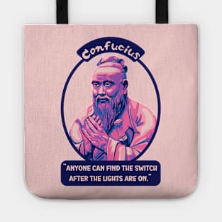 Confucius Portrait and Quote Tote