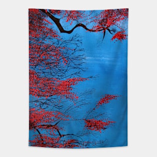 Red Flowers Tapestry