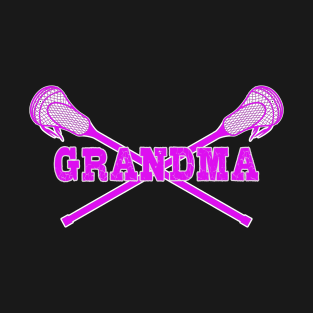 Lacrosse Grandma with LAX Sticks T-Shirt