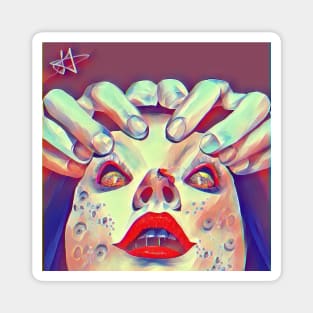 Beauty in the Eyes of the Bee Holder Magnet