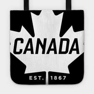 Canada Maple Leaf design - Canada Est. 1867 Vintage Sport Tote