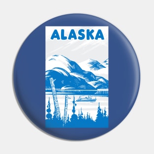 Alaskan Totem Poles Pin