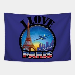 I Love Paris- A Vintage Patch Perfect for that Paris Getaway Tapestry