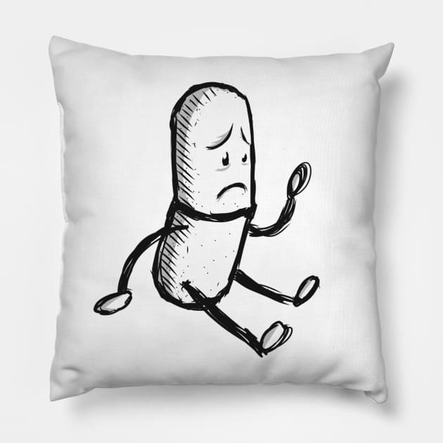 Concerned Capsule - Pharmacy Humor Pillow by RxBlockhead