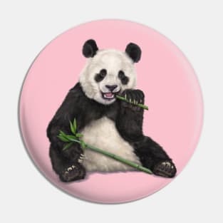 Panda Eating Bamboo Breakfast Pin