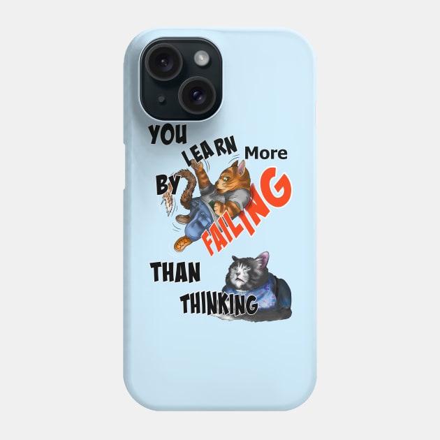 wise cat ginger fail Phone Case by cuisinecat