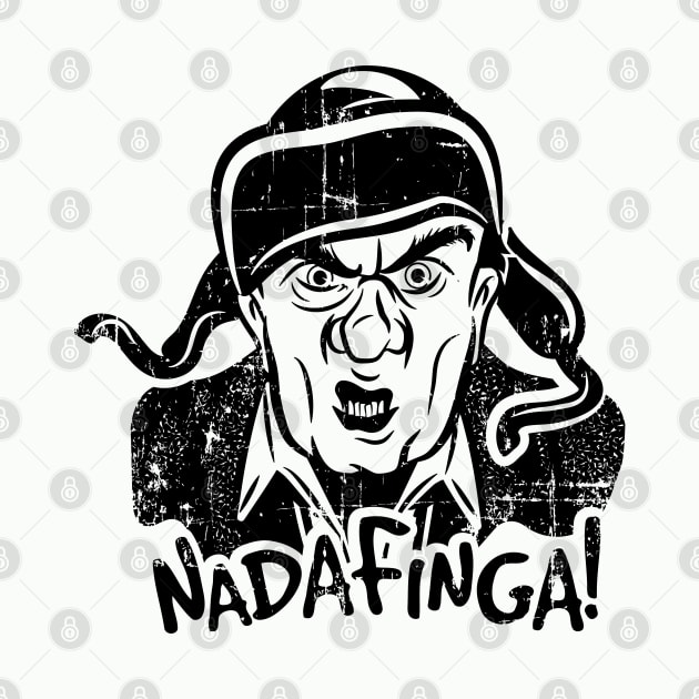 Christmas Story Nadafinga! (black print) by SaltyCult