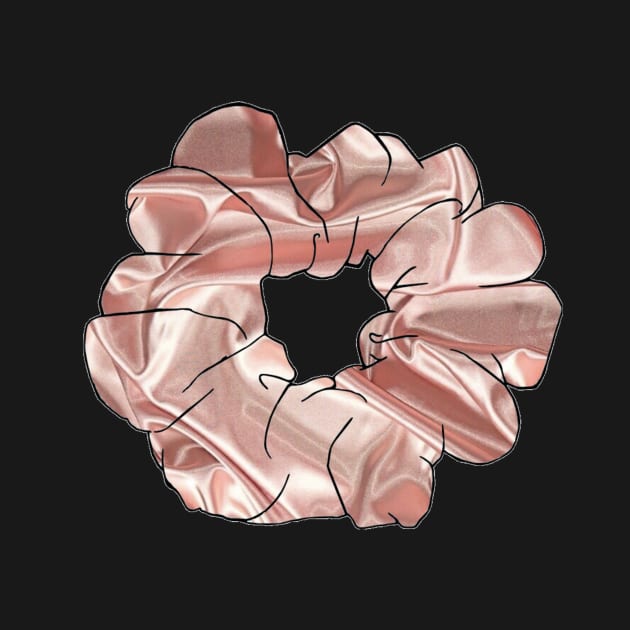 Pink Satin Scrunchie by lolsammy910