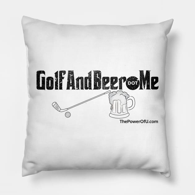 GolfAndBeer.Me Pillow by ThePowerOfU