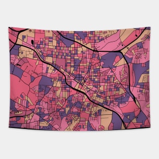 Durham Map Pattern in Purple & Pink Tapestry