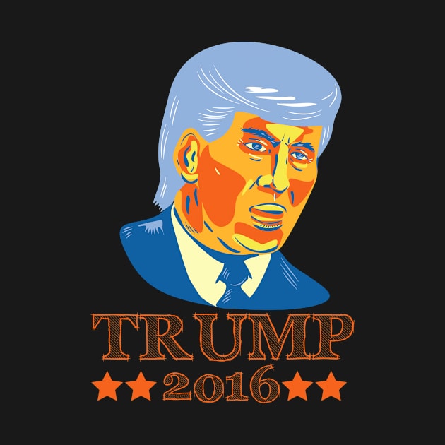 Donald Trump Republican 2016 by retrovectors