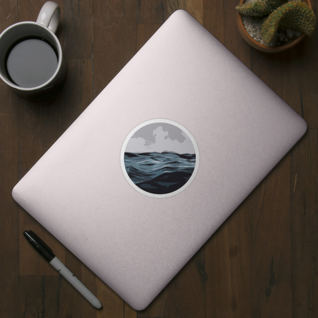 You, me, and the sea - Ocean - Sticker