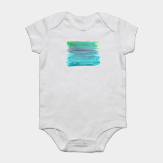 Watercolor Gradient Painting Watercolor Painting Baby Bodysuit