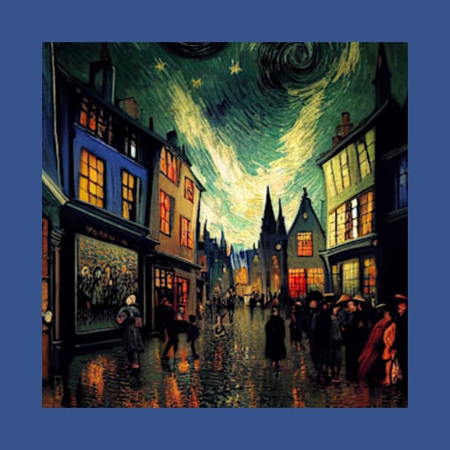 Starry Night in Diagon Alley by Grassroots Green