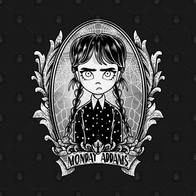 Monday Addams by nazumouse