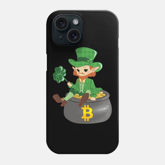 Bitcoins Patrick Days Phone Case by CryptoHunter