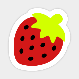 Strawberry Emoticon Magnet