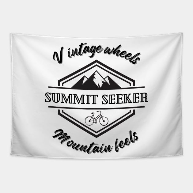 Summit Seeker. Cycling Tapestry by Chrislkf