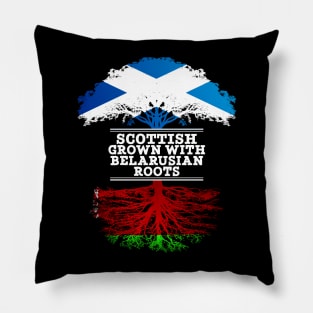 Scottish Grown With Belarusian Roots - Gift for Belarusian With Roots From Belarusian Pillow