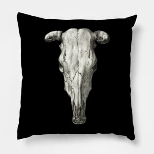 Buffalo Skull Horror Fan Gift Pillow