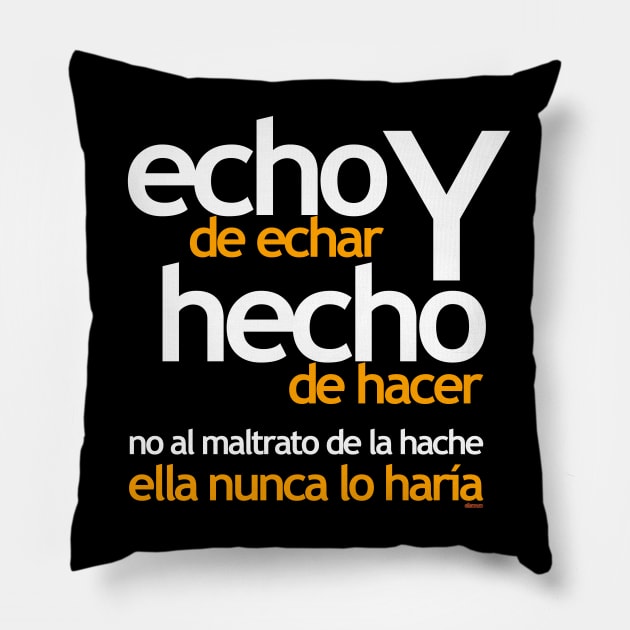 Hache 1 Pillow by eltronco