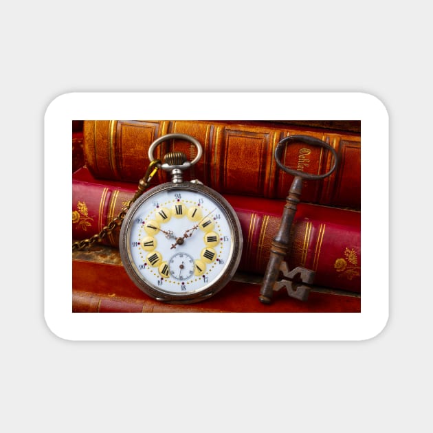 Lovely Pocket Watch And Old Key Magnet by photogarry