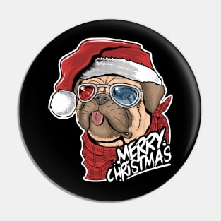 Christmas Pug Pin