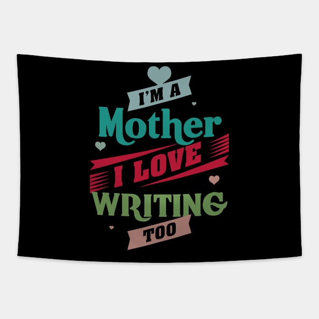 MOTHER AND LOVE WRITING Tapestry by Toogoo