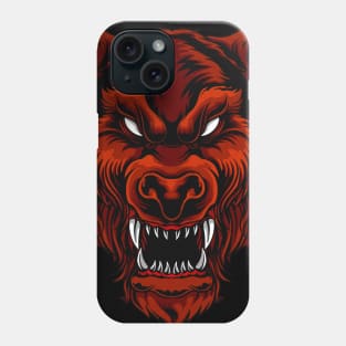 wolf face illustration perfect for design Phone Case