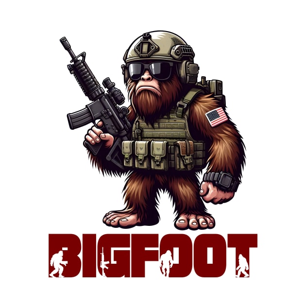 Tactical Bigfoot by Rawlifegraphic